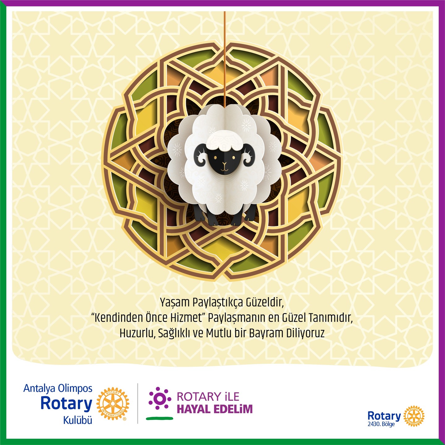 Kurban Bayramı Kutlu Olsun