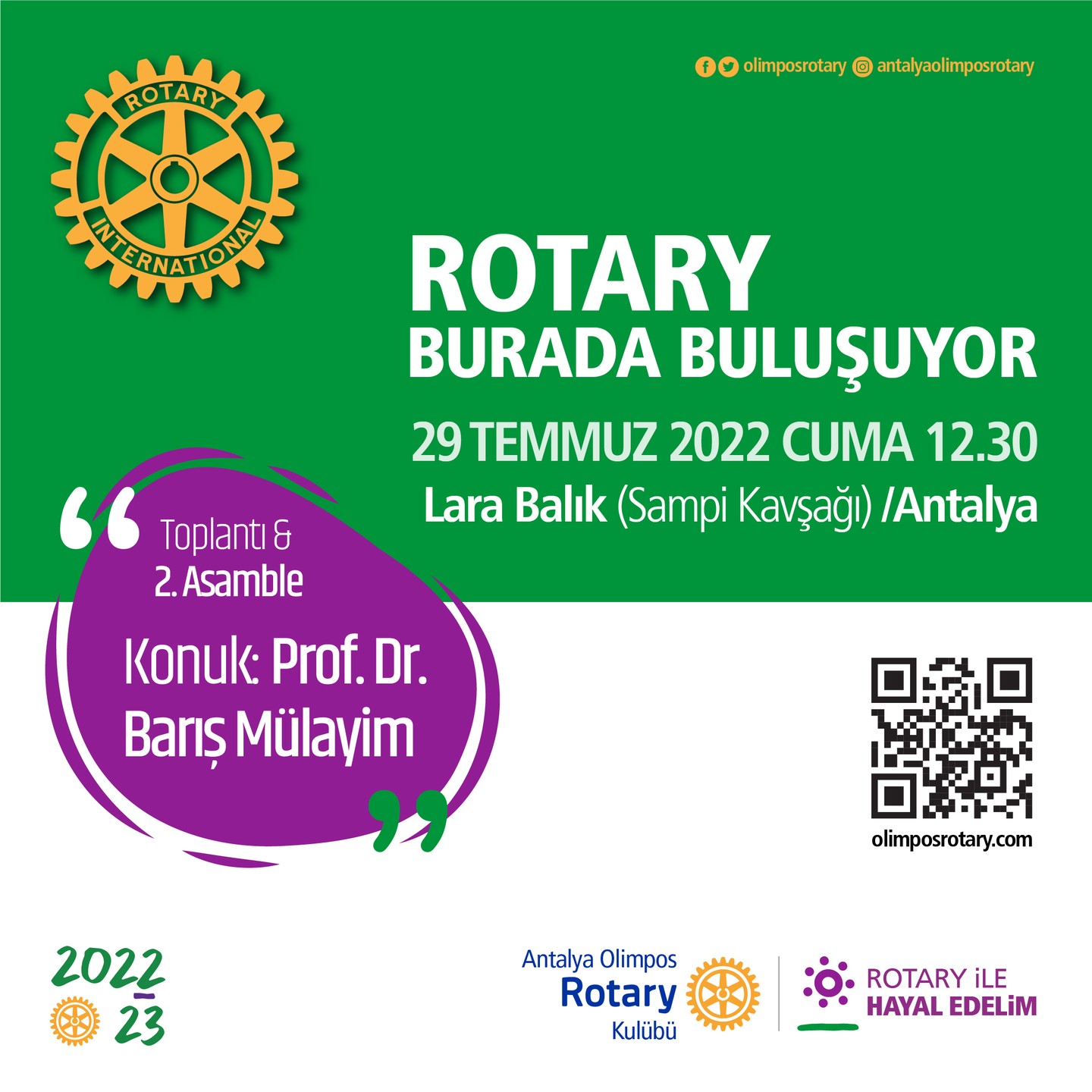 Olağan Toplantı 29 Temmuz 2022