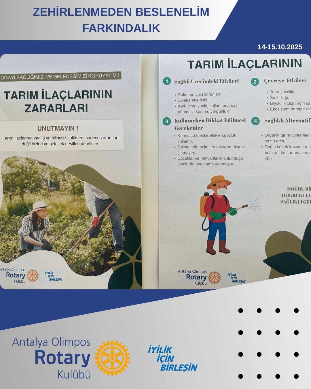 Tarım İlaçlarının Zararları | Broşür Dağıtımı