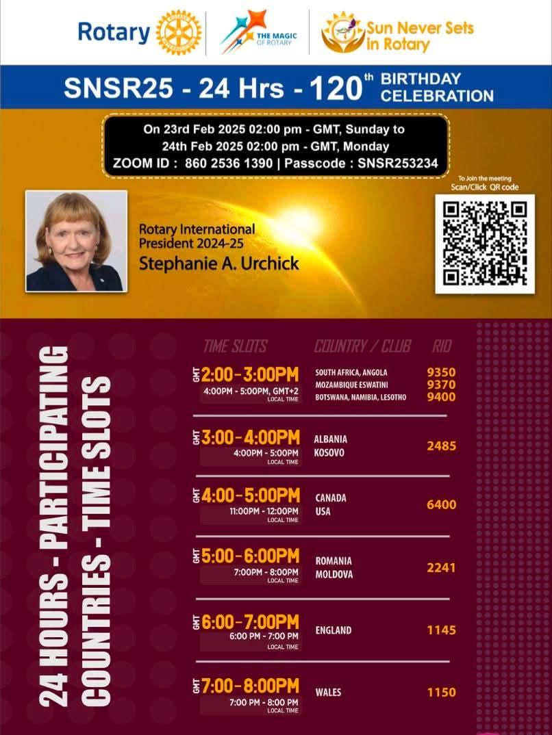 Rotary’de Güneş Asla Batmaz