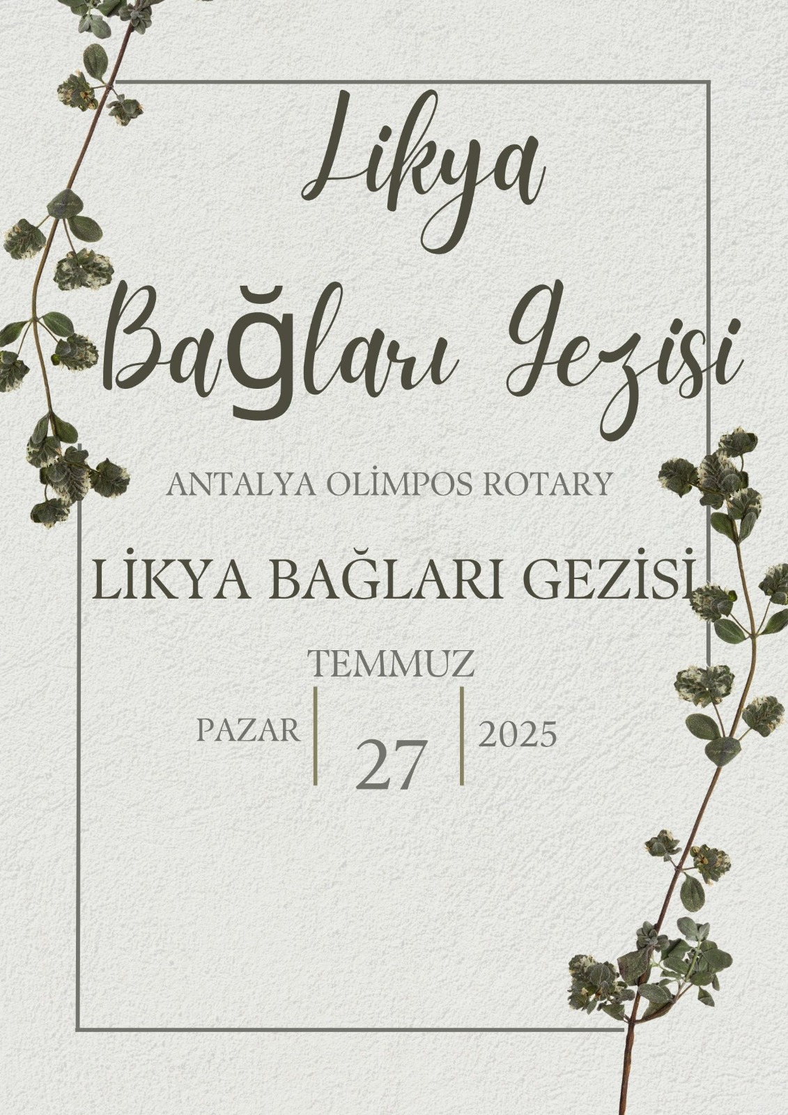 Gezi: Likya Bağları /Elmalı