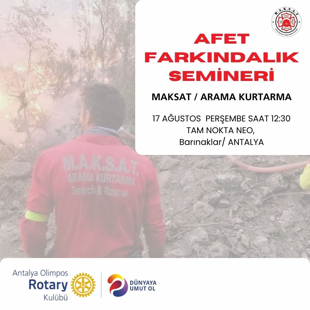 MAKSAT ile Afet Farkındalık Semineri