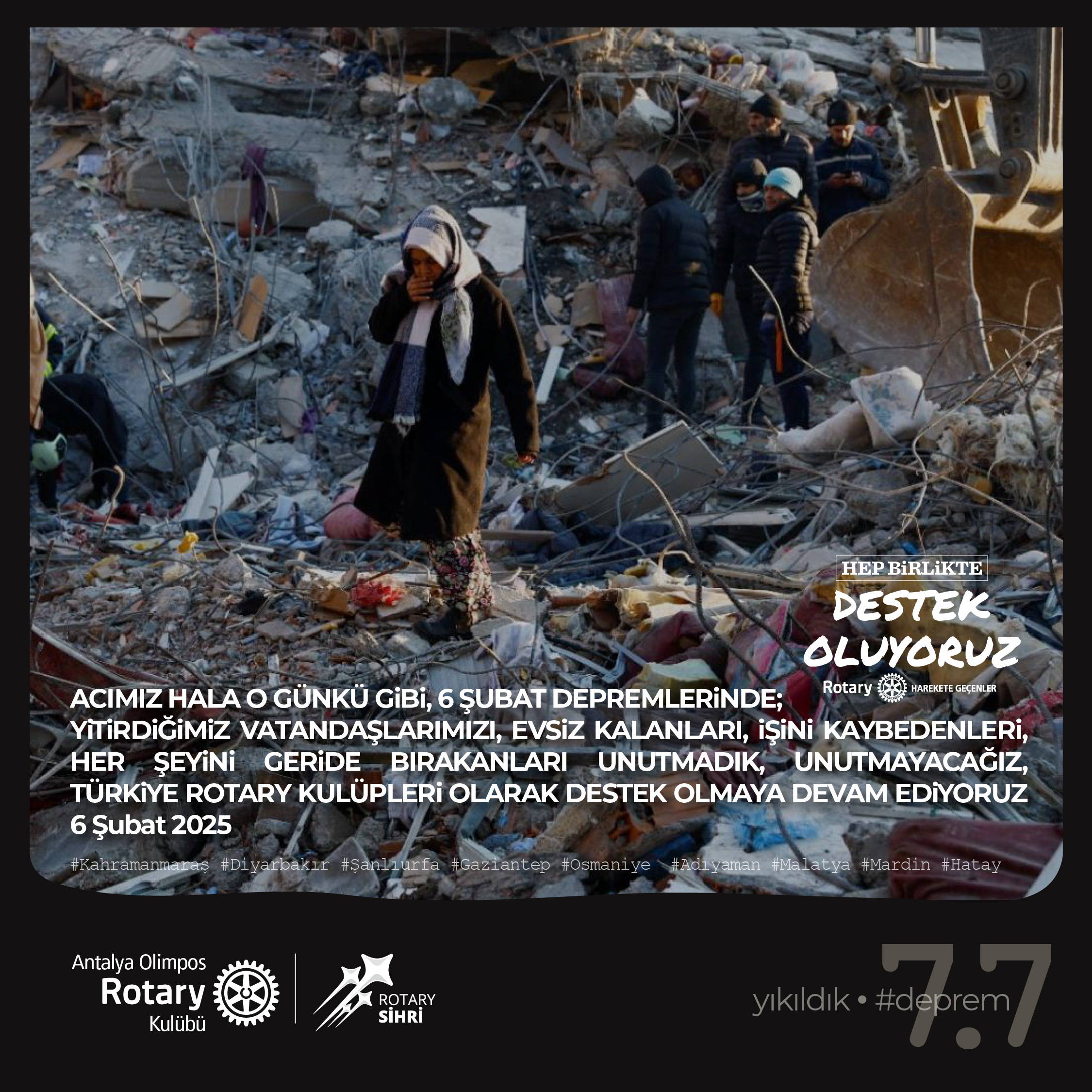 6 Şubat Depremini Unutmadık