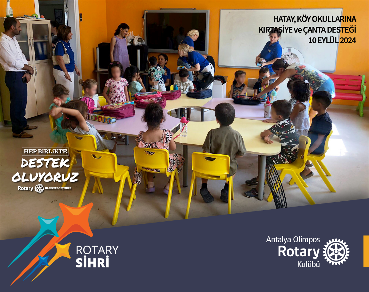 Hatay Köy Okulları Çanta ve Kırtasiye Desteği