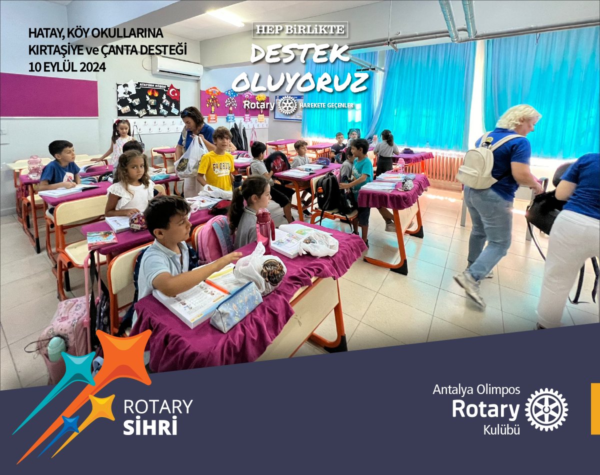 Hatay Köy Okulları Çanta ve Kırtasiye Desteği