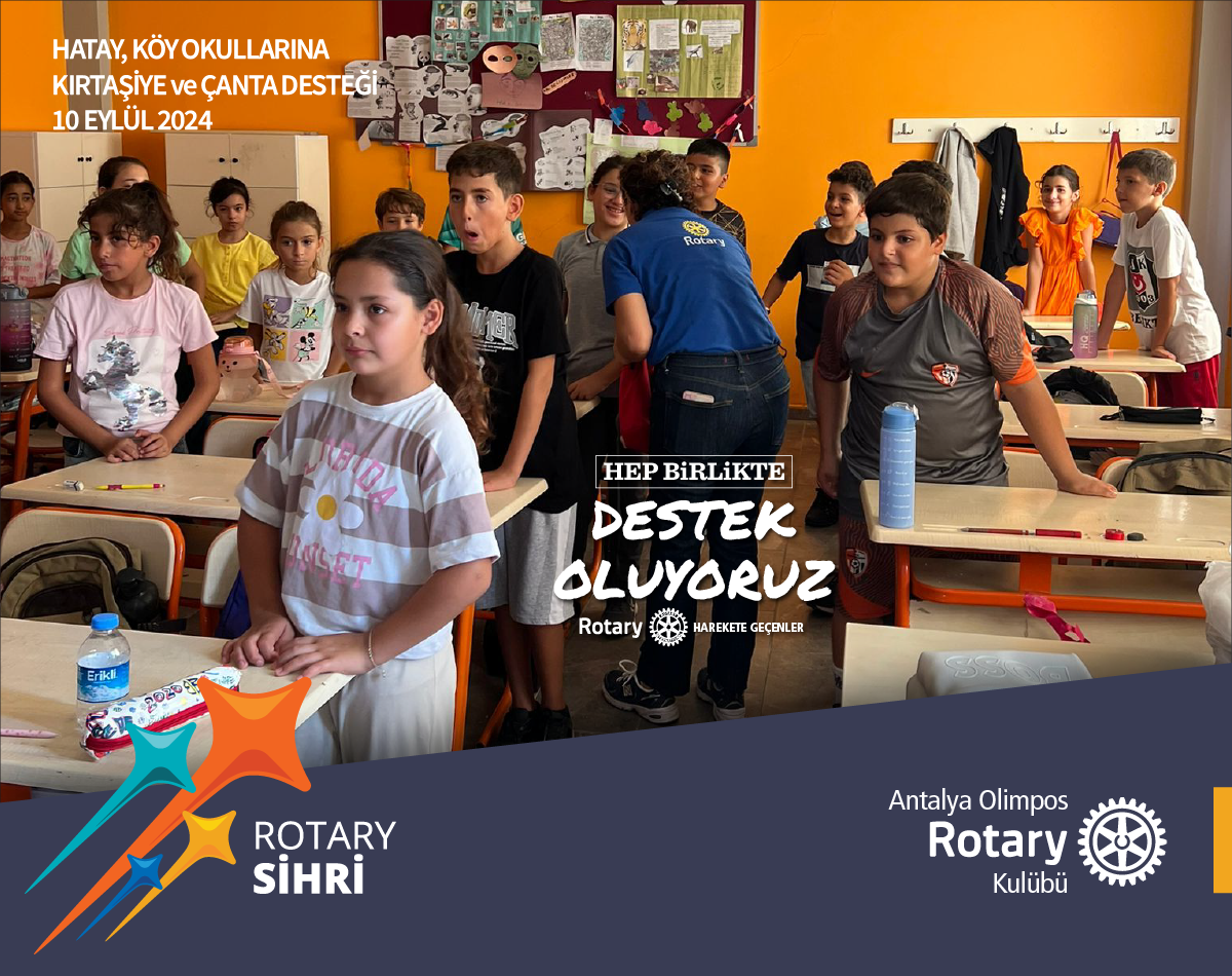 Hatay Köy Okulları Çanta ve Kırtasiye Desteği