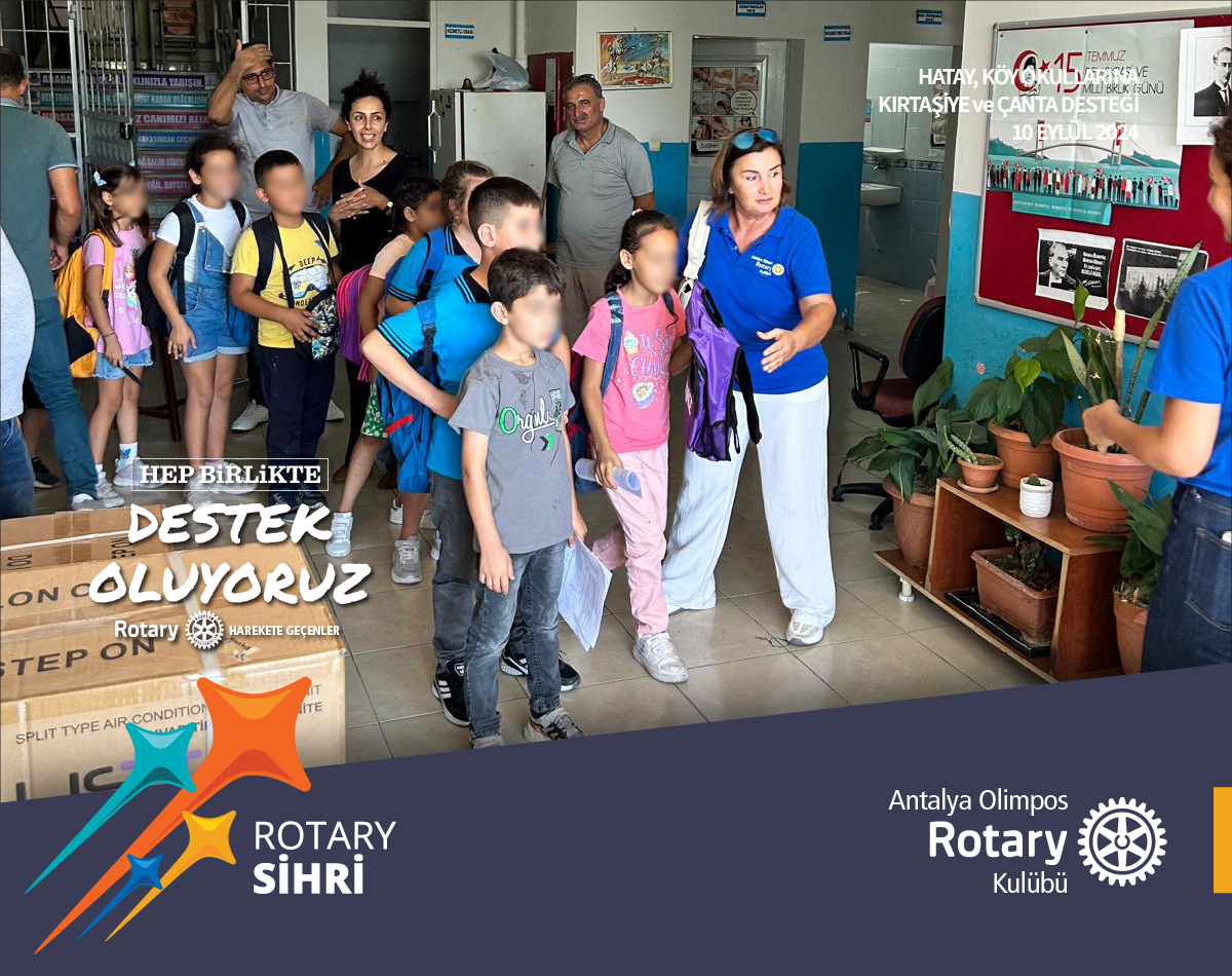 Hatay Köy Okulları Çanta ve Kırtasiye Desteği