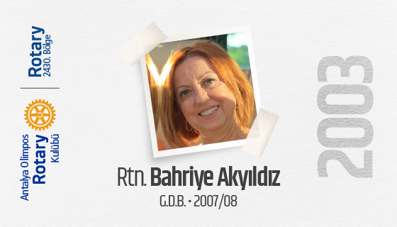 Bahriye Akyıldız Olimpos Rotary
